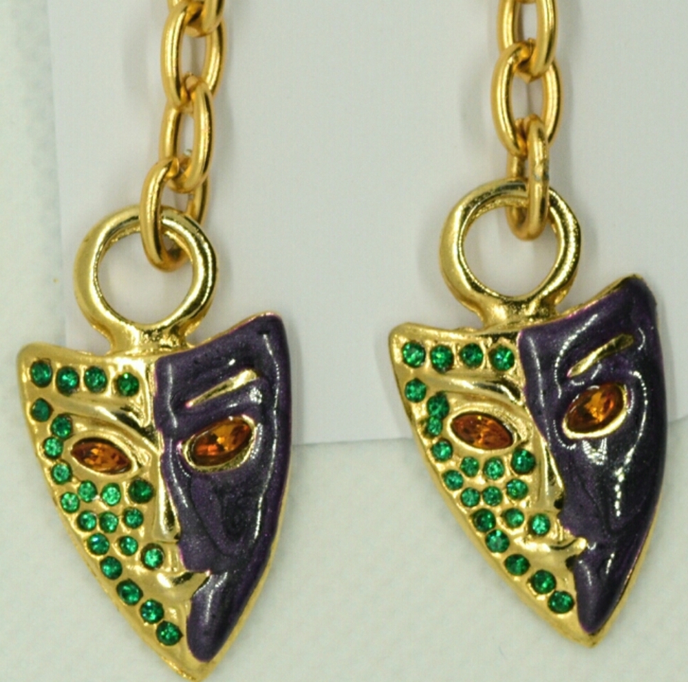 Mardi Gras Earrings